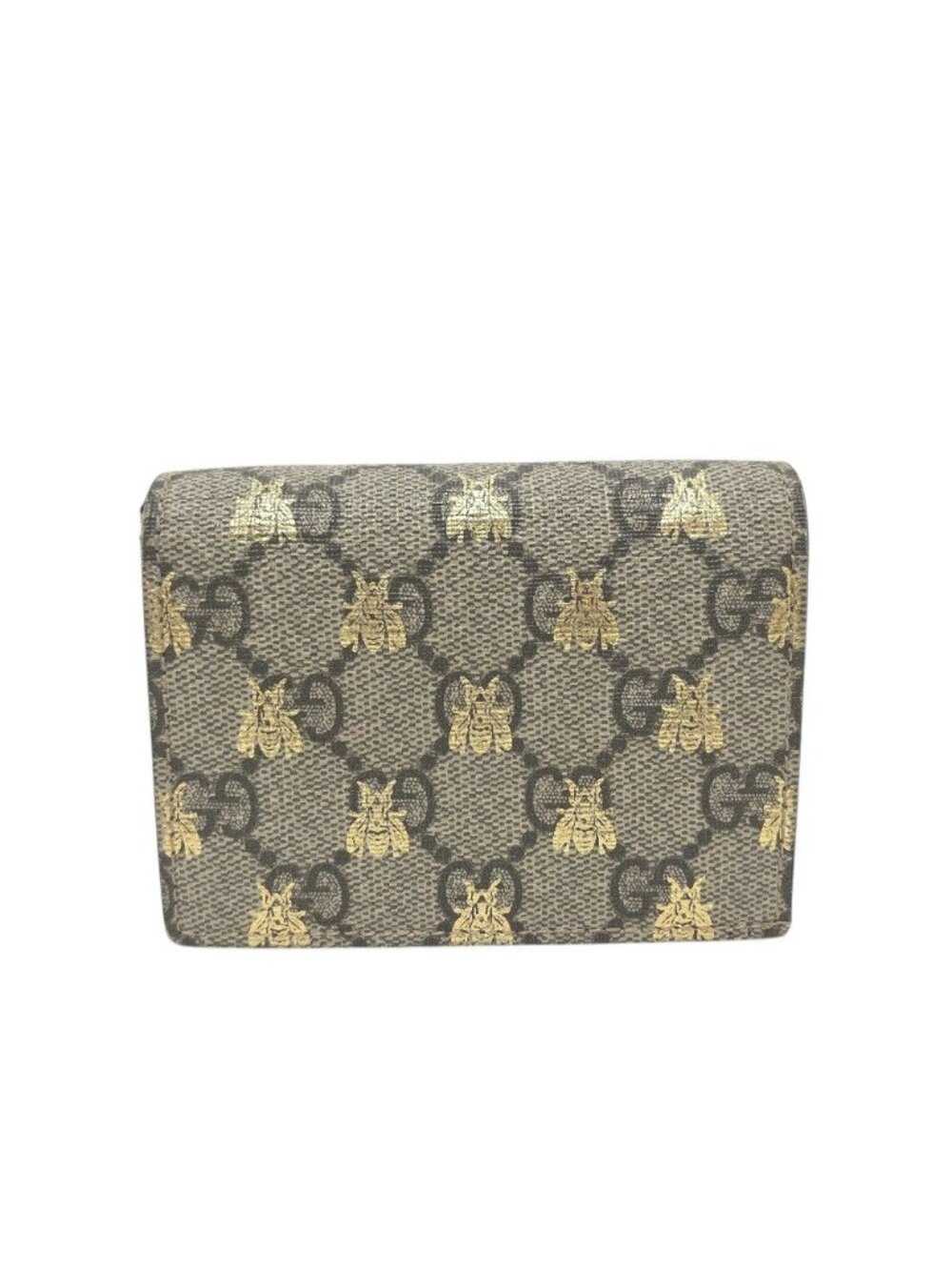 Gucci Bifold Wallet GG Supreme Canvas Brown